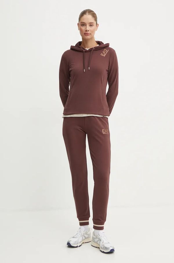 EA7 Emporio Armani Trenirka EA7 Emporio Armani za žene, boja: smeđa, TJTXZ.8NTV56