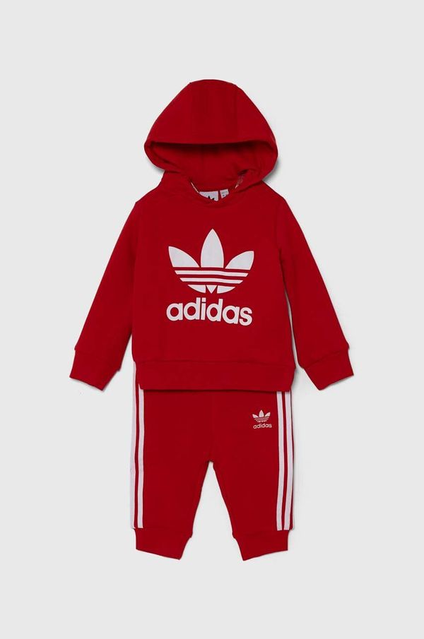 adidas Originals Trenirka za bebe adidas Originals HOODIE SET boja: crvena, IX5163
