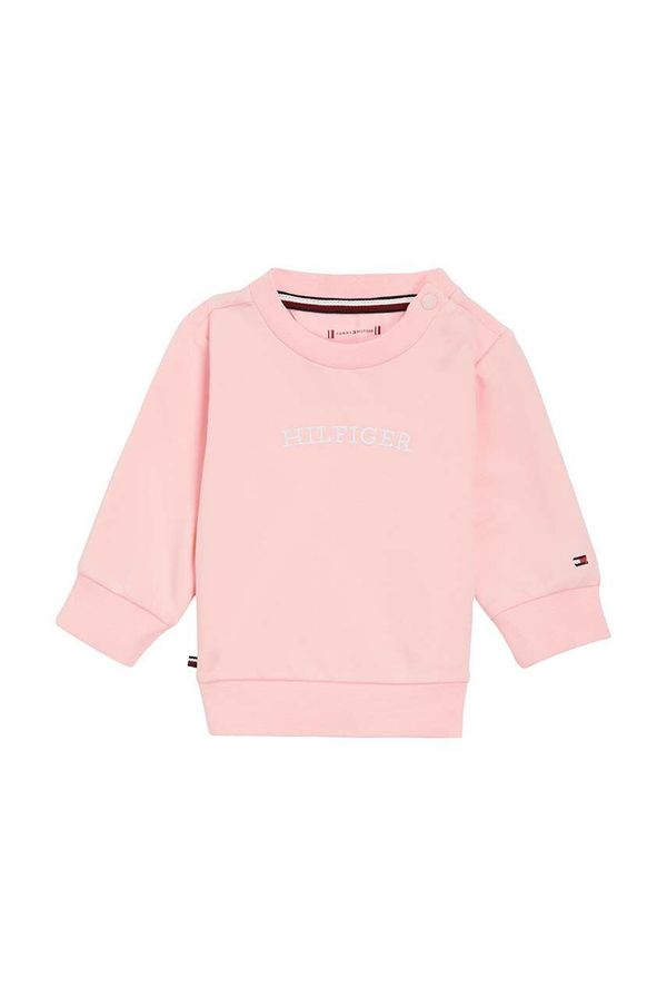 Tommy Hilfiger Trenirka za bebe Tommy Hilfiger boja: ružičasta