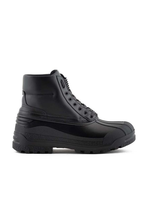 Emporio Armani Visoke cipele Emporio Armani za muškarce, boja: crna, X4M391 XF741 00002