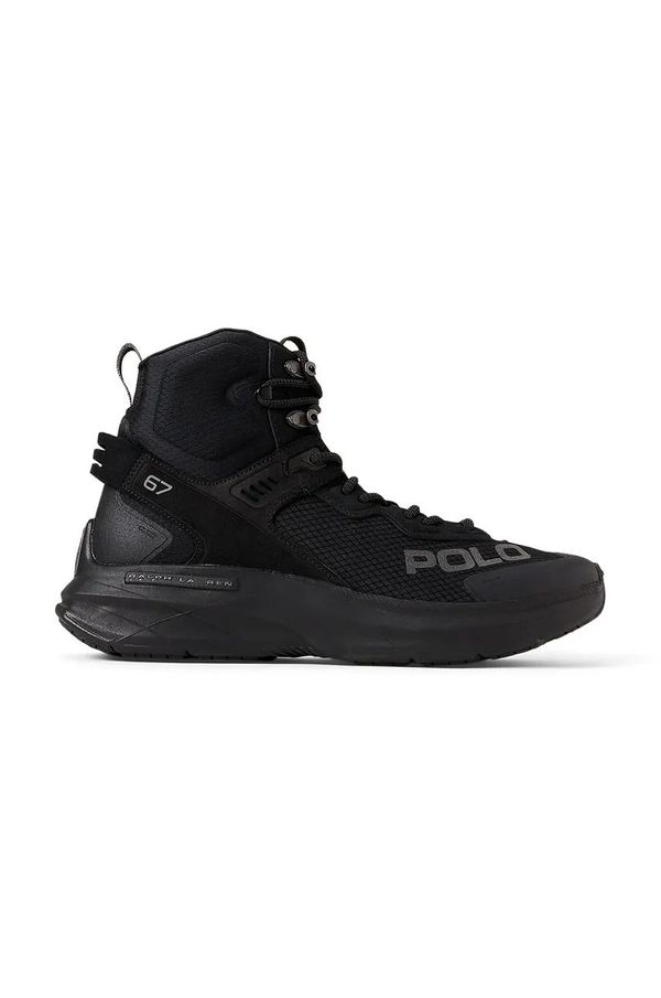Polo Ralph Lauren Visoke cipele Polo Ralph Lauren Crt Blade Md za muškarce, boja: crna, 809945261001