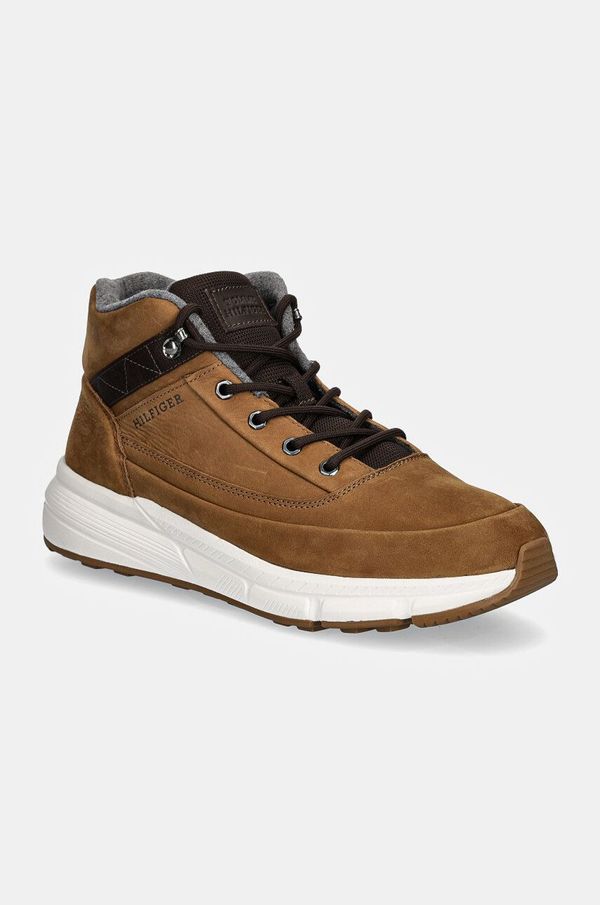 Tommy Hilfiger Visoke cipele Tommy Hilfiger HILFIGER WARM NUBUCK HYBRID B za muškarce, boja: smeđa, FM0FM05189
