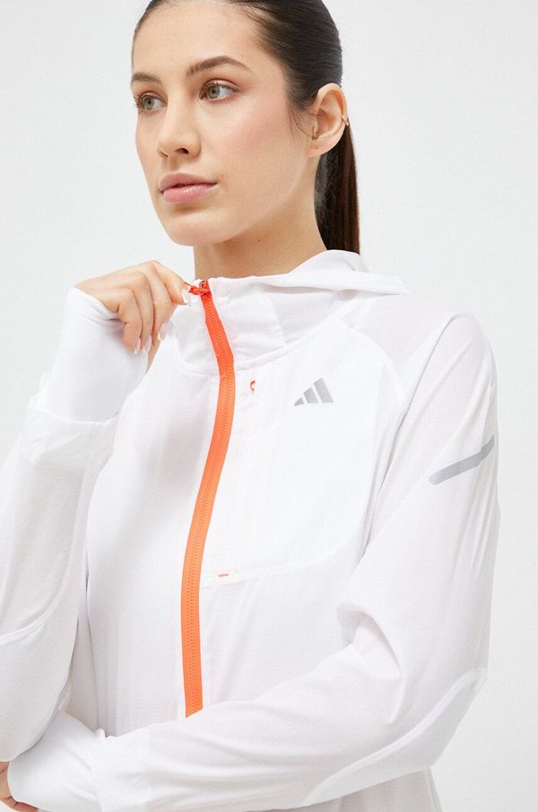 adidas Performance Vjetrovka adidas Performance Fast boja: bijela, za prijelazno razdoblje