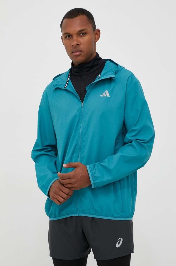 adidas Performance Vjetrovka adidas Performance Run It boja: tirkizna, za prijelazno razdoblje, oversize