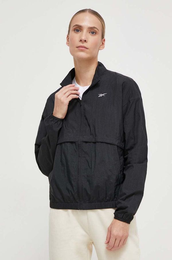 Reebok Vjetrovka Reebok boja: crna, za prijelazno razdoblje