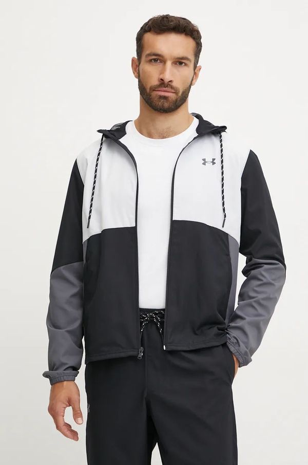 Under Armour Vjetrovka Under Armour Legacy boja: crna, za prijelazno razdoblje