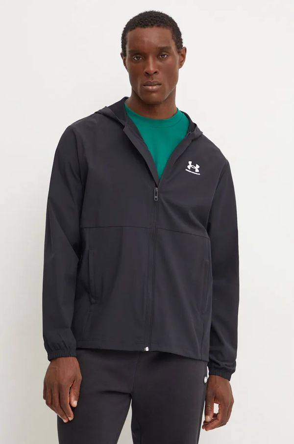 Under Armour Vjetrovka Under Armour Vibe Woven Windbreaker boja: crna, za prijelazno razdoblje, 1386555