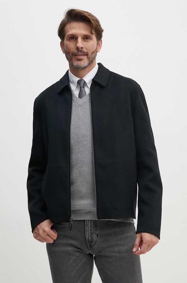 Calvin Klein Vunena jakna Calvin Klein boja: crna, za prijelazno razdoblje, K10K114010