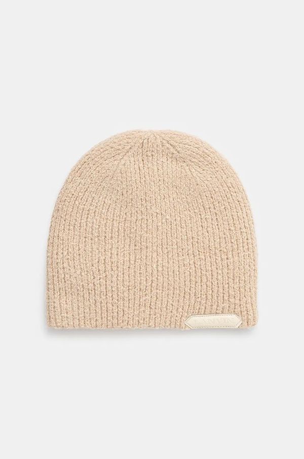Lanvin Vunena kapa Lanvin boja: bež, od debelog pletiva, vunena, 6LCAPP.U7715