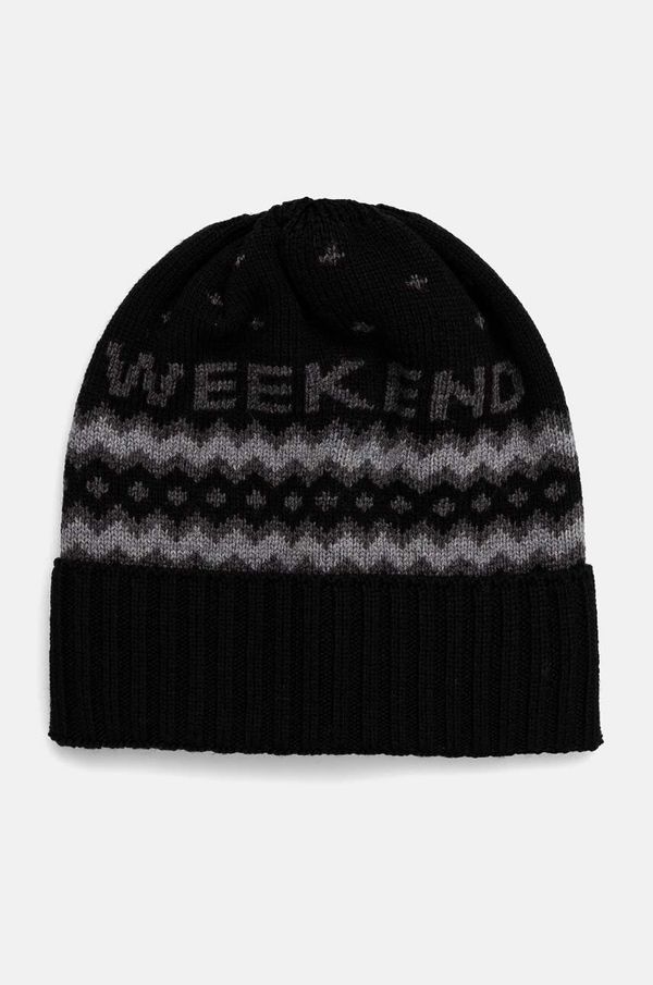 Weekend Max Mara Vunena kapa Weekend Max Mara boja: crna, vunena, 2425576095600