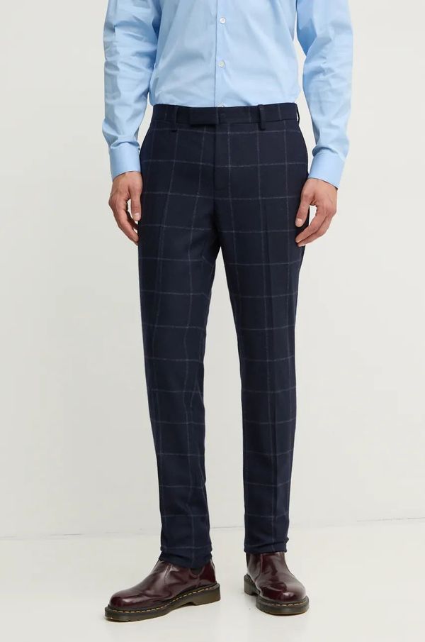 Hackett London Vunene hlače Hackett London boja: tamno plava, uski kroj, HM470549R