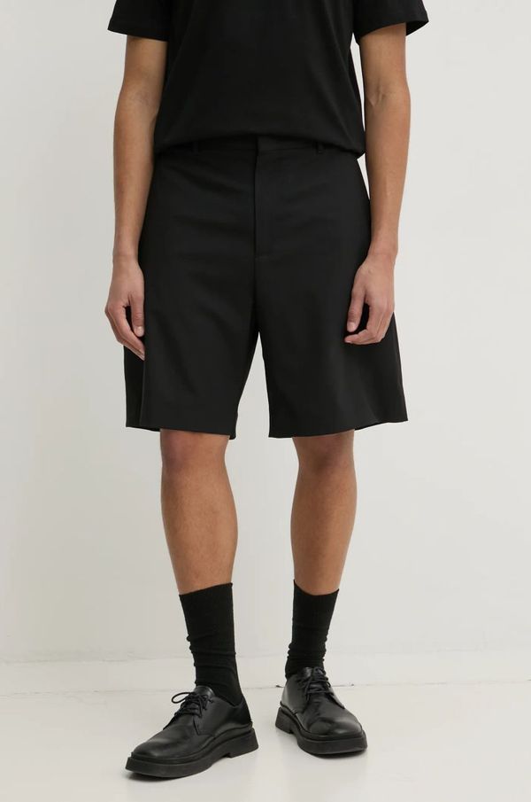 MSGM Vunene kratke hlače MSGM boja: crna, 3840MB08X.257127