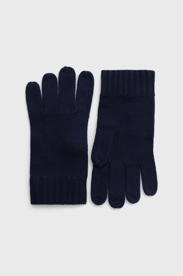 Polo Ralph Lauren Vunene rukavice Polo Ralph Lauren za muškarce, boja: tamno plava