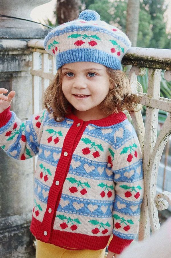 Konges Sløjd Vuneni dječji kardigan Konges Sløjd BELOU KNIT CARDIGAN KS101424