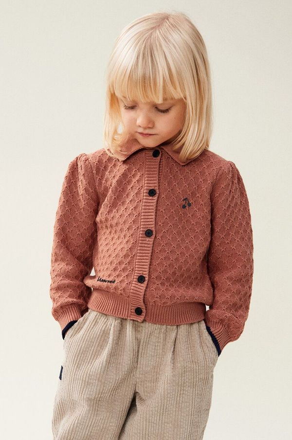Liewood Vuneni dječji kardigan Liewood Jane Knit Cardigan boja: ružičasta, LW19163