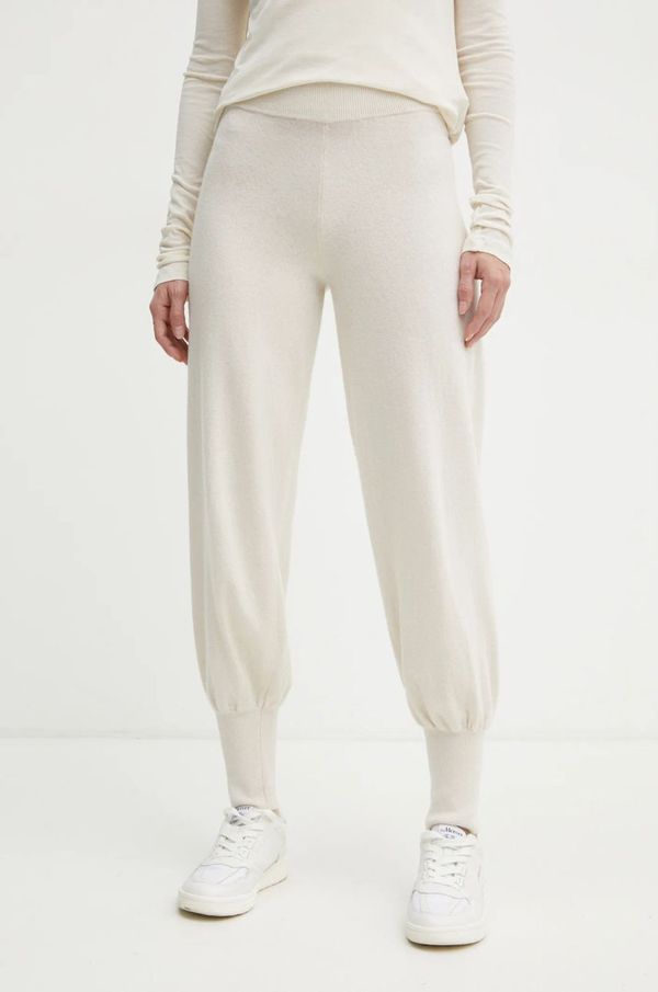 Weekend Max Mara Vuneni donji dio trenirke Weekend Max Mara boja: bež, bez uzorka, 2425336023600
