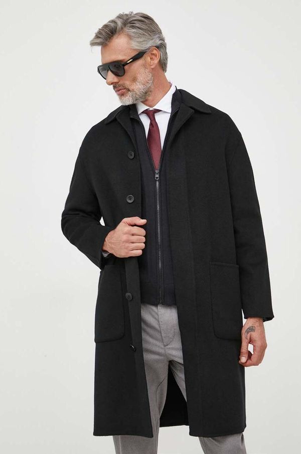 Calvin Klein Vuneni kaput Calvin Klein boja: crna, za prijelazno razdoblje, oversize