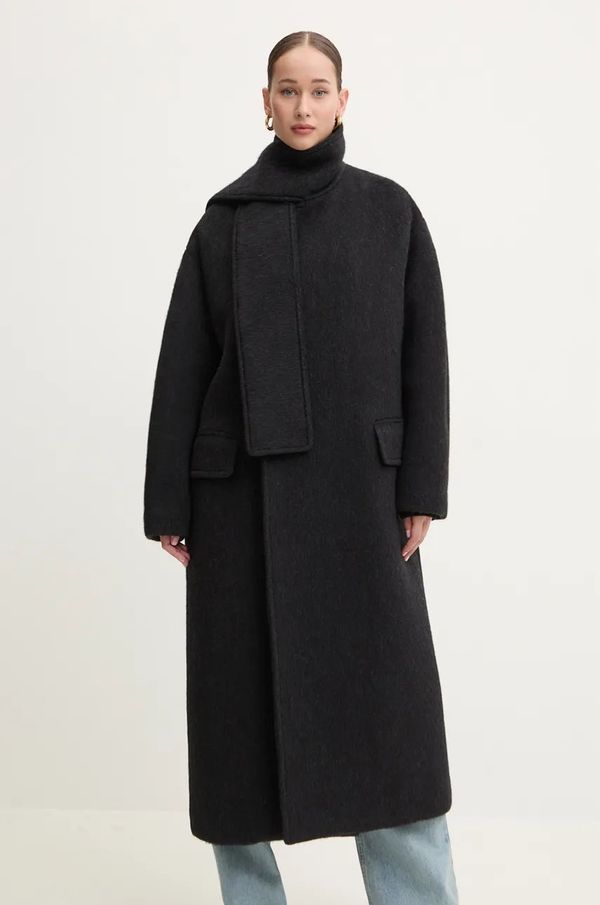 MSGM Vuneni kaput MSGM boja: crna, za prijelazno razdoblje, oversize, 3742MDC04.247503