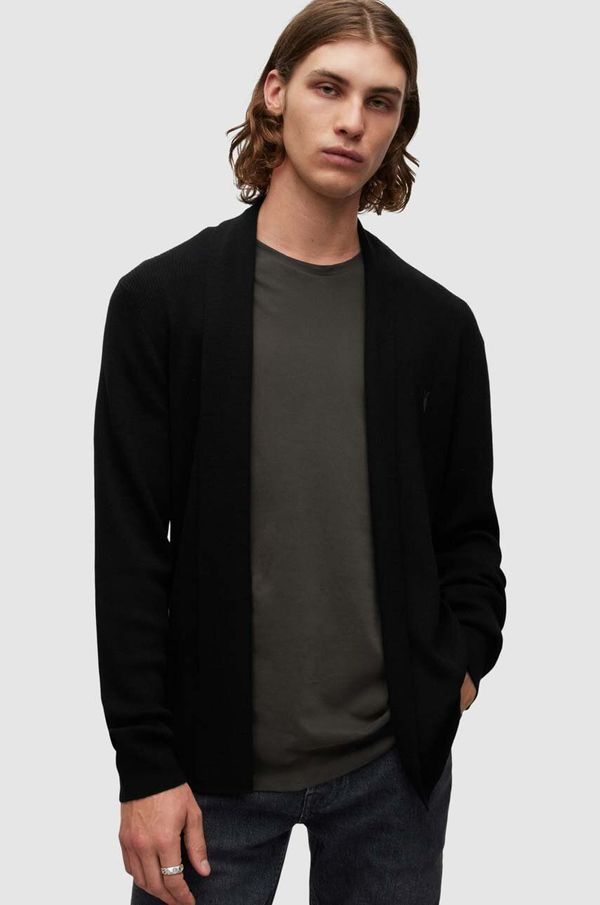 AllSaints Vuneni kardigan AllSaints boja: crna