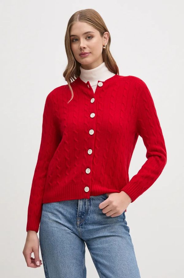 Barbour Vuneni kardigan Barbour Barbour x Alexa Chung boja: crvena, lagani, LKN1608