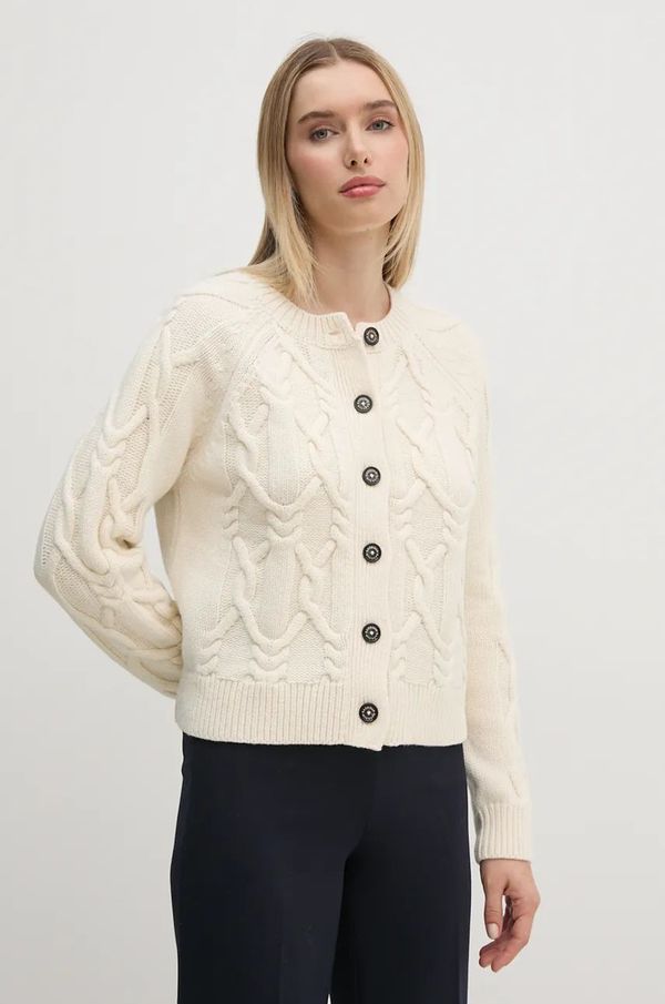 Barbour Vuneni kardigan Barbour boja: bež, LKN1558