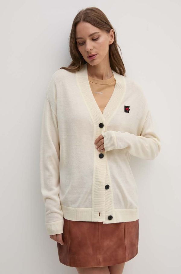 DKNY Vuneni kardigan Dkny boja: bež, lagani, D2E4A117