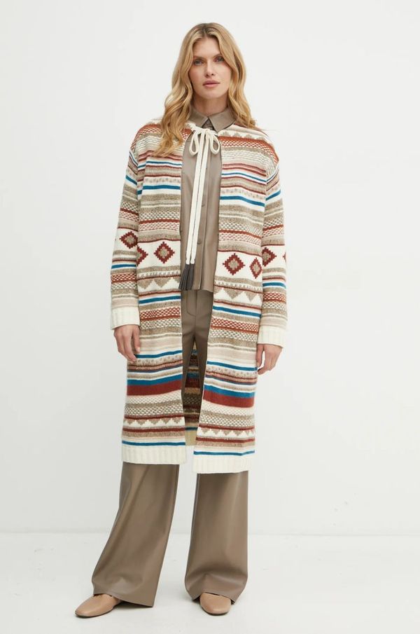 Weekend Max Mara Vuneni kardigan Weekend Max Mara boja: bež, 2425346013600