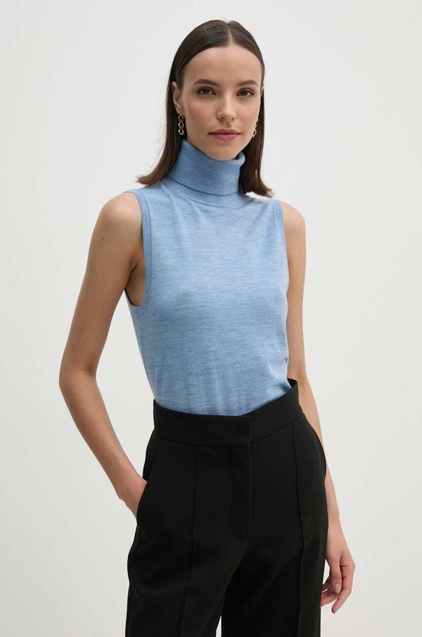 Tommy Hilfiger Vuneni prsluk Tommy Hilfiger lagani, s dolčevitom, WW0WW42713