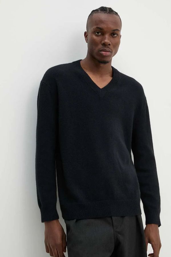 A.P.C. Vuneni pulover A.P.C. pull dany za muškarce, boja: crna, WYAAD.M23380