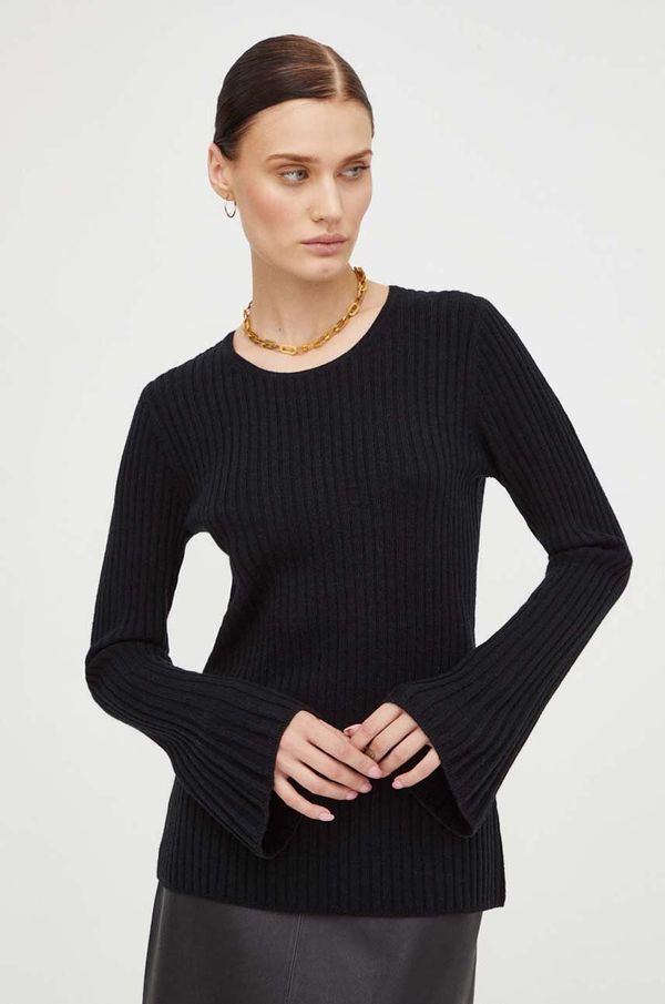 By Malene Birger Vuneni pulover By Malene Birger za žene, boja: crna