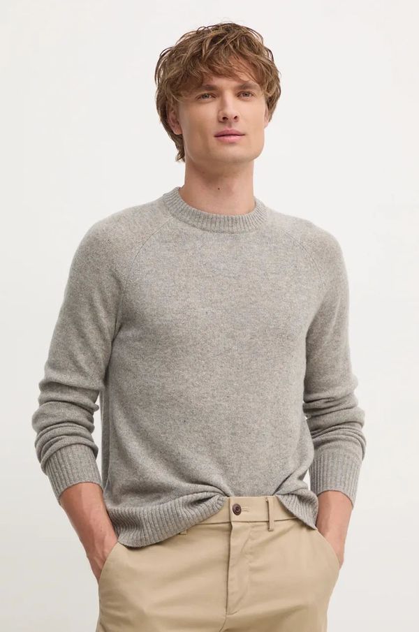 Calvin Klein Vuneni pulover Calvin Klein za muškarce, boja: siva, K10K113388