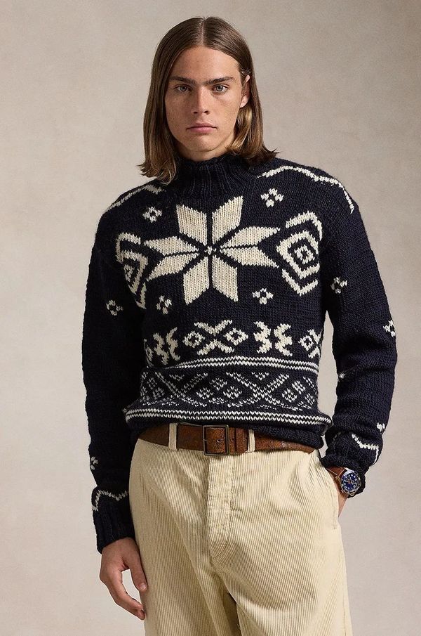 Polo Ralph Lauren Vuneni pulover Polo Ralph Lauren za muškarce, topli, s dolčevitom, 710949302