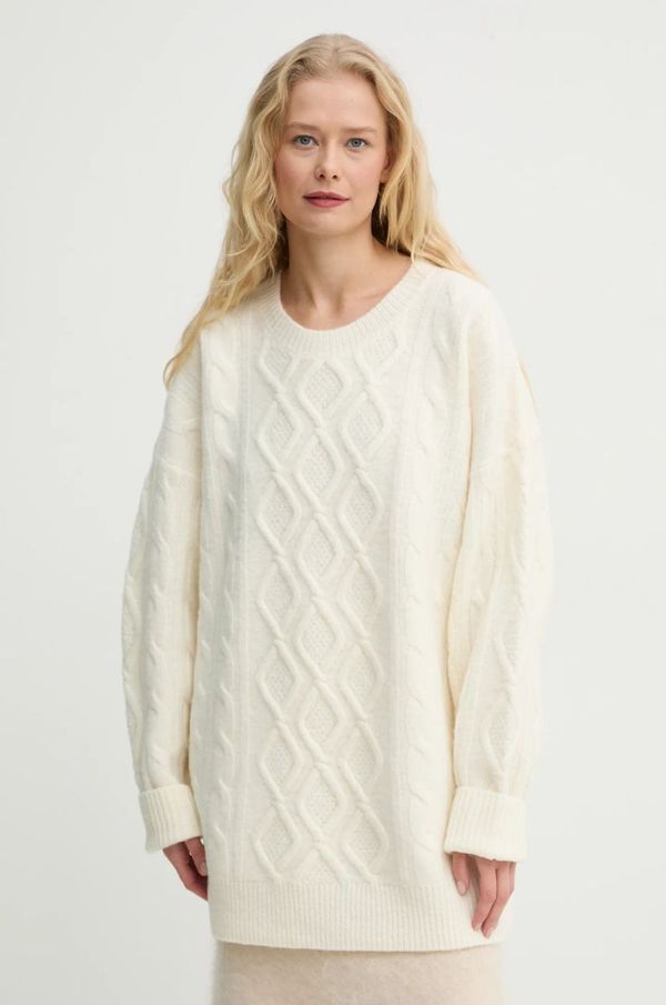 Stand Studio Vuneni pulover Stand Studio Neriah Sweater za žene, boja: bež, topli, 66357-8715