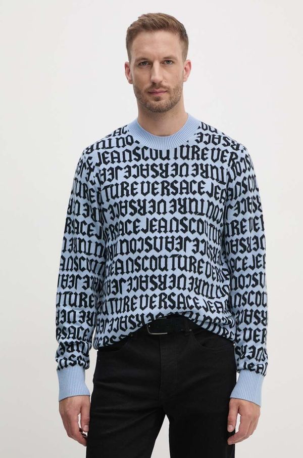 Versace Jeans Couture Vuneni pulover Versace Jeans Couture za muškarce, lagani, 77GAFM03 CMN91