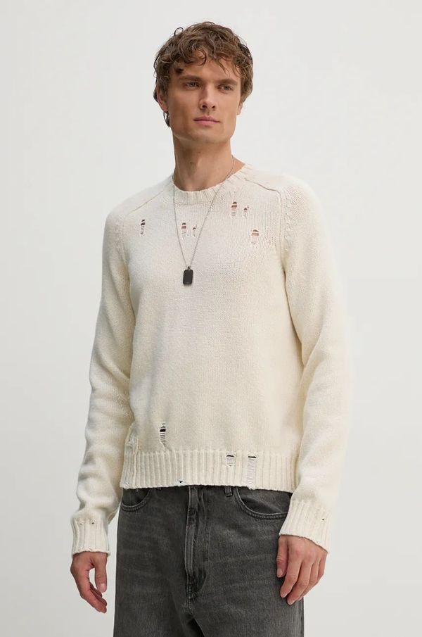 Zadig&Voltaire Vuneni pulover ZADIG&VOLTAIRE za muškarce, boja: bež, KMSW00698