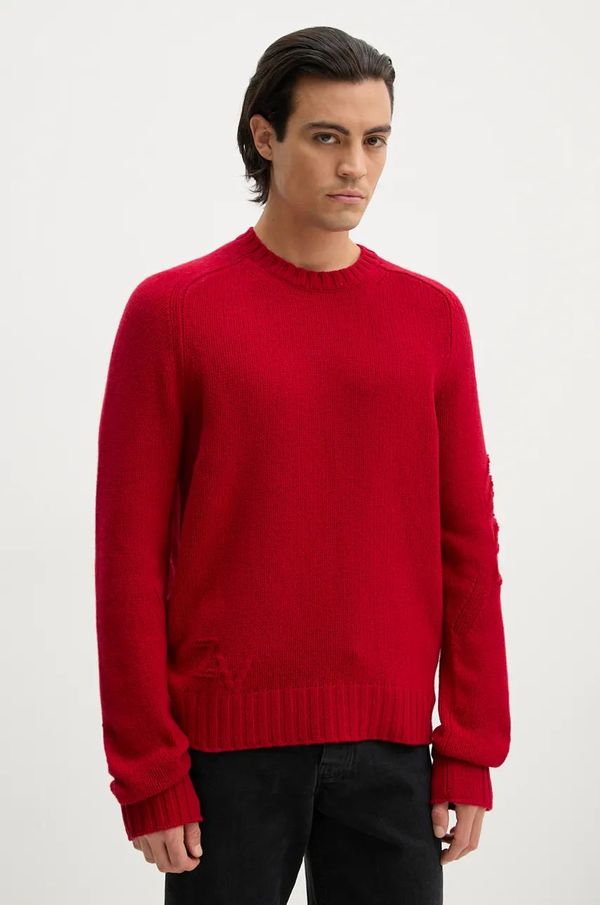 Zadig&Voltaire Vuneni pulover ZADIG&VOLTAIRE za muškarce, boja: crvena, KMSW00703