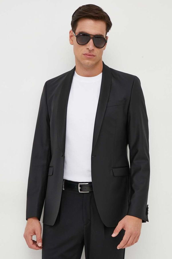 Karl Lagerfeld Vuneni sako Karl Lagerfeld boja: crna