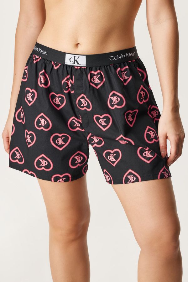 Calvin Klein Kratke pamučne hlače za spavanje Calvin Klein Traditional