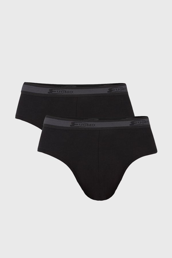 COTONELLA 2 PACK crnih gaćica UOMO