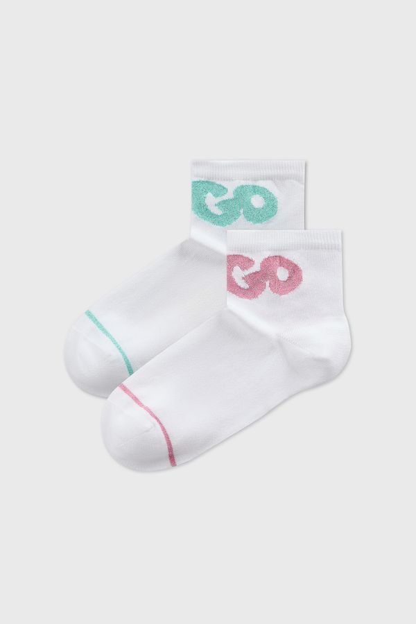 HUGO BOSS 2PACK Čarape HUGO Lurex do gležnja