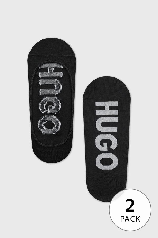 HUGO BOSS 2PACK Stopalice HUGO Invisible Black