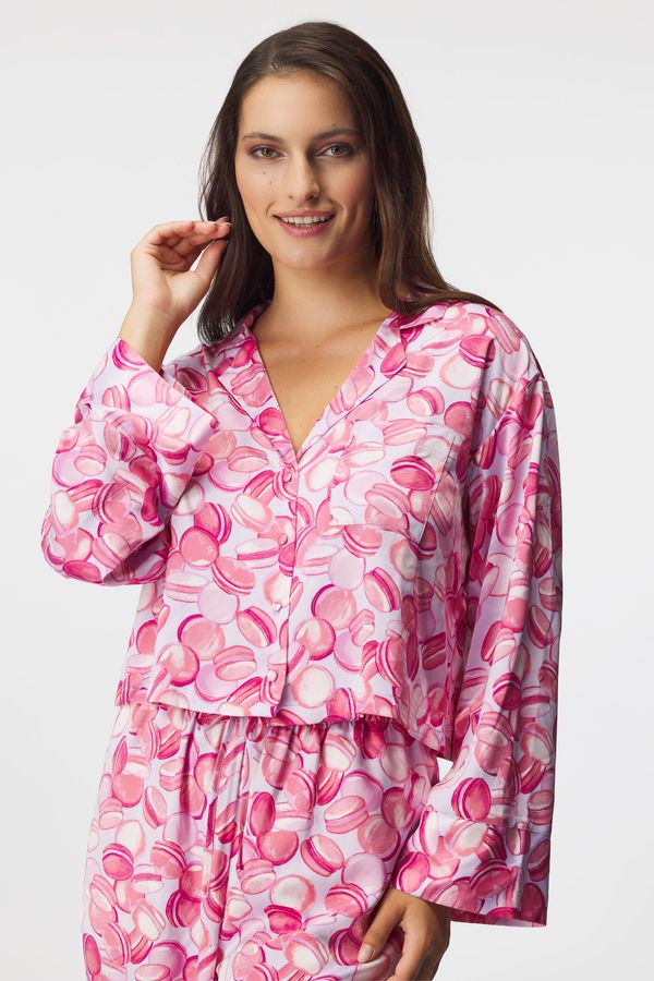 Hunkemöller Satenski top za spavanje Macaron