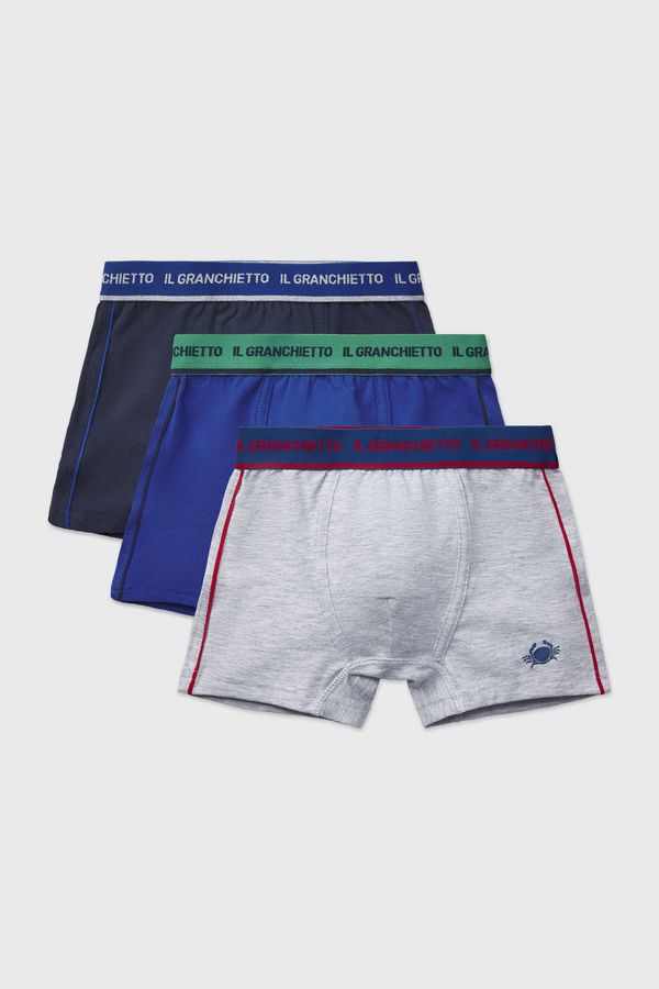 Il Granchietto 3PACK Bokserice za dječake Eric