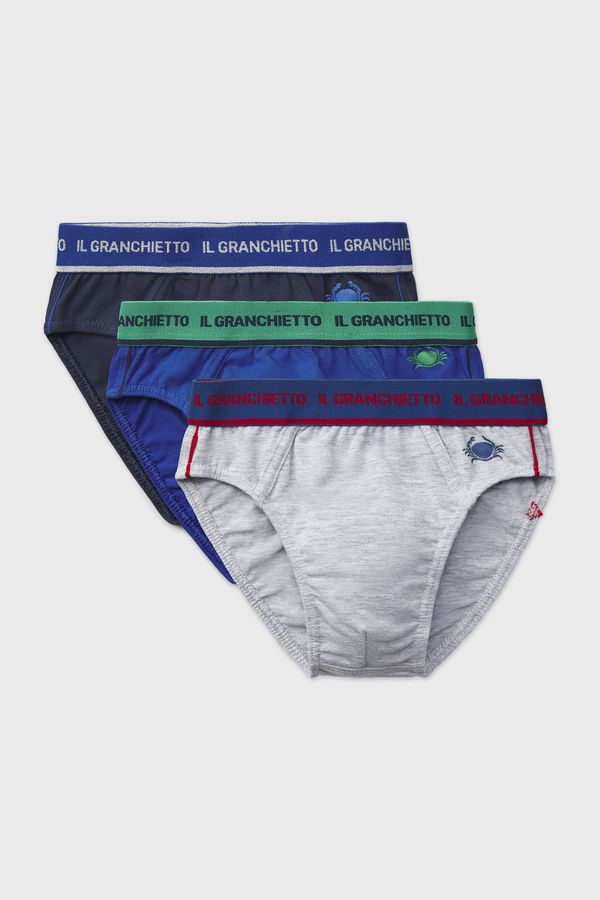 Il Granchietto 3PACK Gaće za dječake Eric