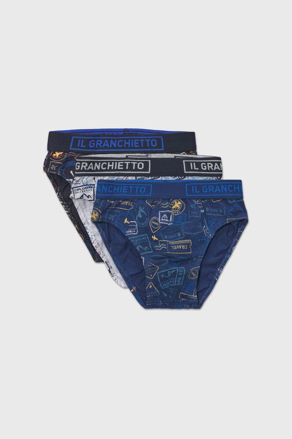 Il Granchietto 3PACK Gaće za dječake Travel