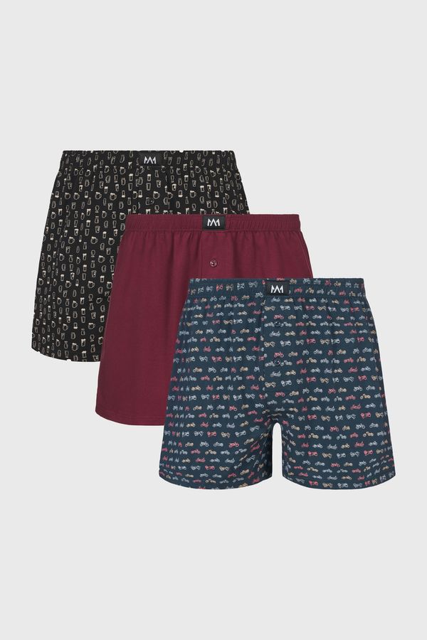 MEN-A 3PACK Bokserice MEN-A Hobbies