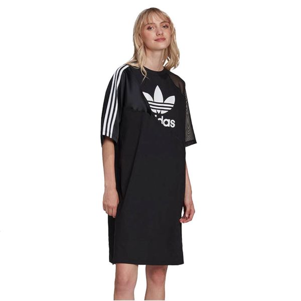 Adidas Adidas adicolor split trefoil tee dress hc0637