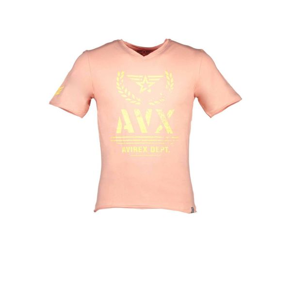 Avx avirex dept AVX AVIREX DEPT MEN'S SHORT SLEEVE T-SHIRT PINK