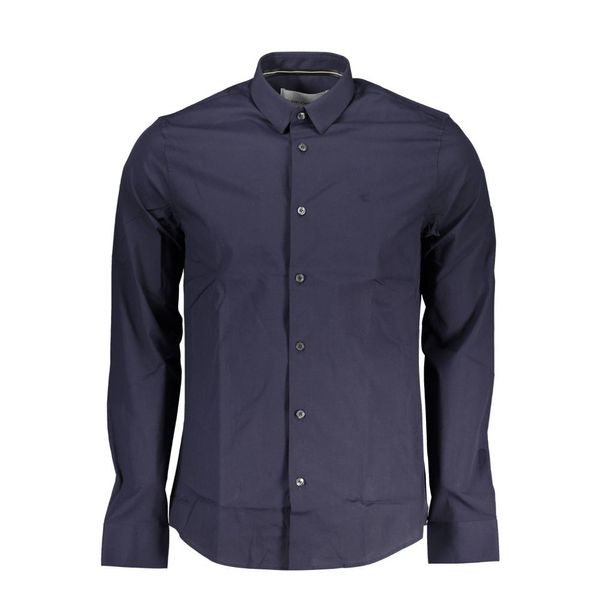 Calvin Klein CALVIN KLEIN BLUE MAN LONG SLEEVED SHIRT