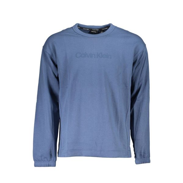 Calvin Klein CALVIN KLEIN BLUE MEN'S SWEATSHIRT WITHOUT ZIP